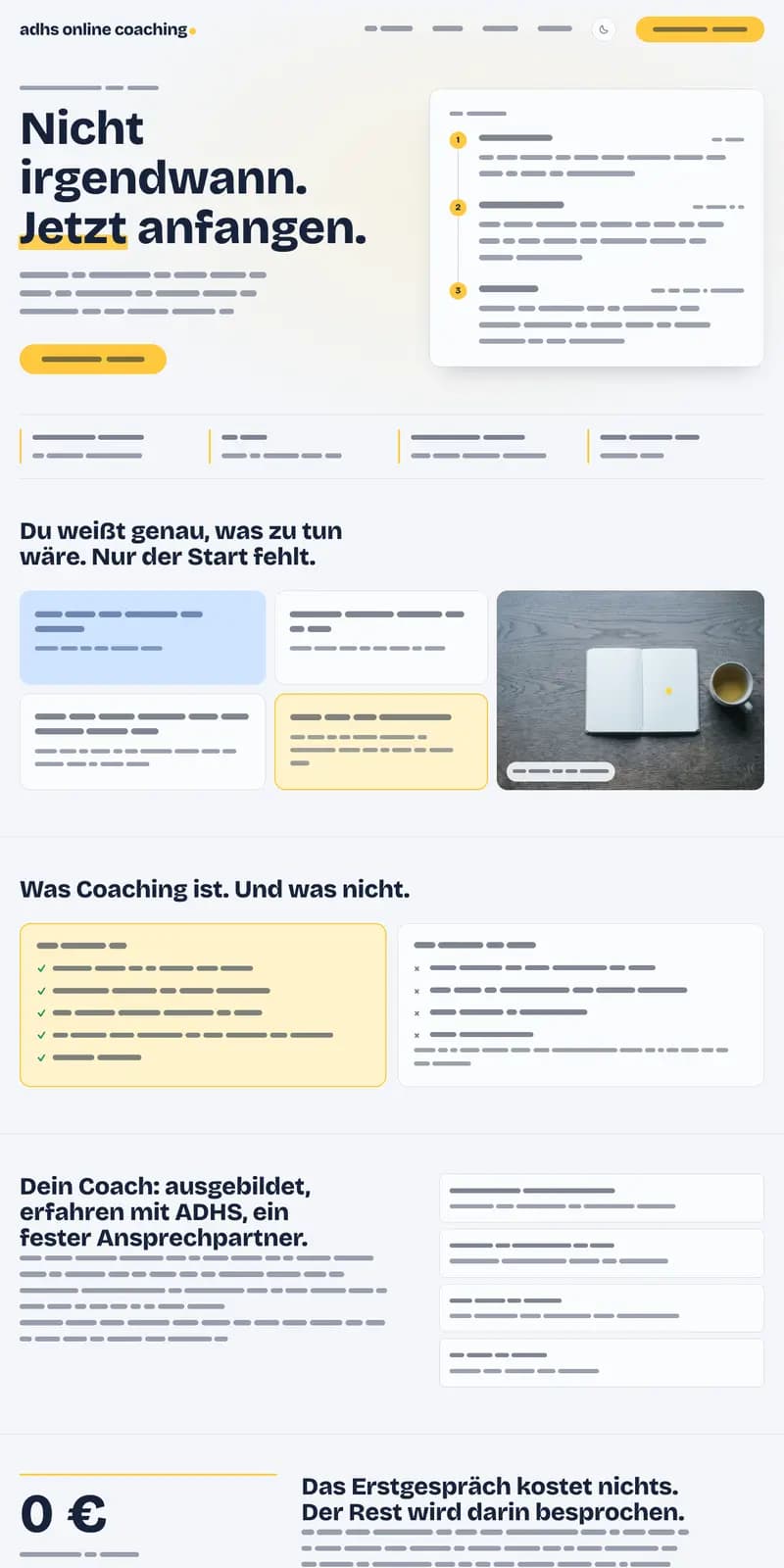 Startseite von adhs-online-coaching.de