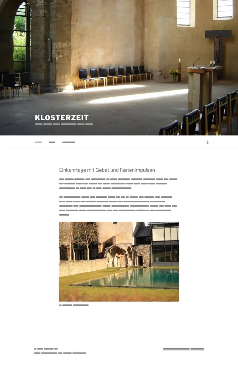 Startseite von klosterzeit.eu
